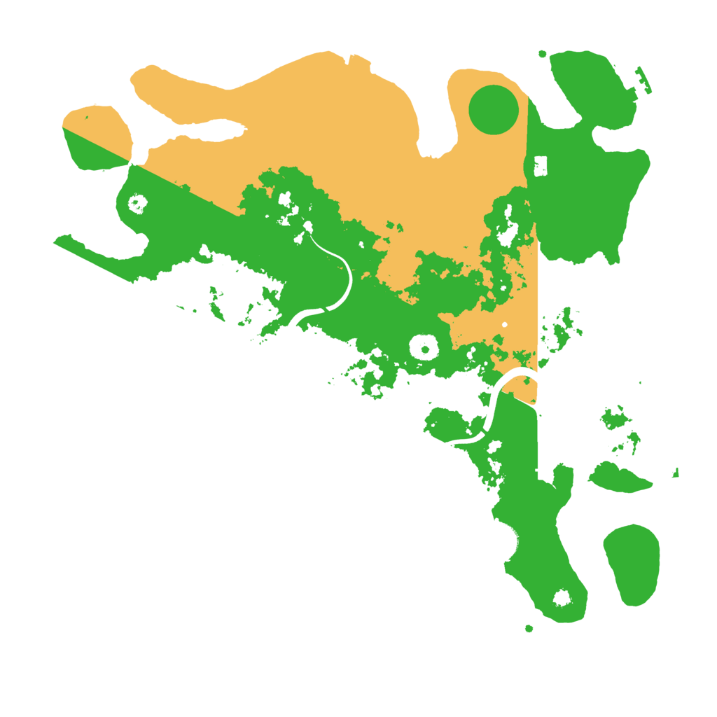 Biome Rust Map: Procedural Map, Size: 3800, Seed: 187642329