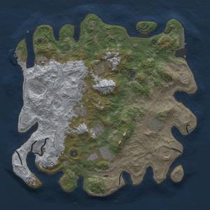 Thumbnail Rust Map: Procedural Map, Size: 4250, Seed: 408879471, 19 Monuments