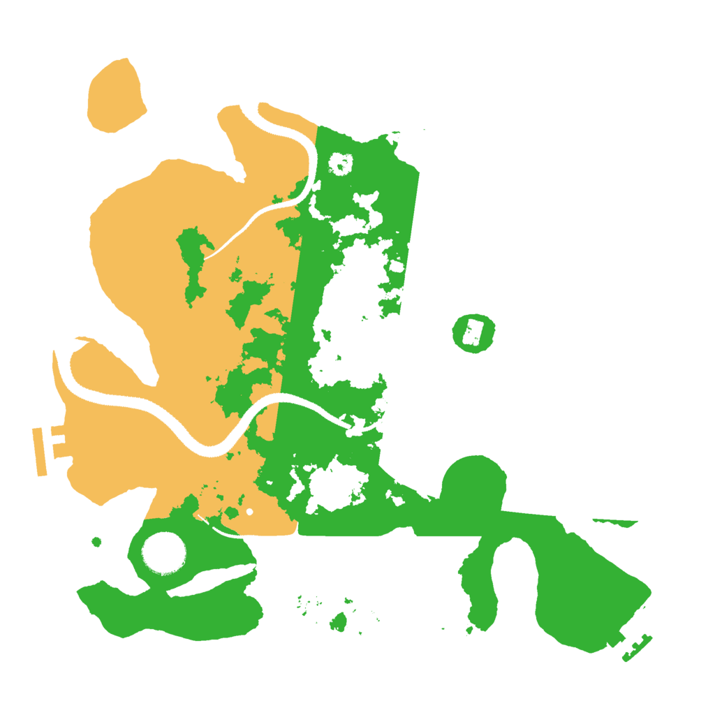 Biome Rust Map: Procedural Map, Size: 3000, Seed: 3021549