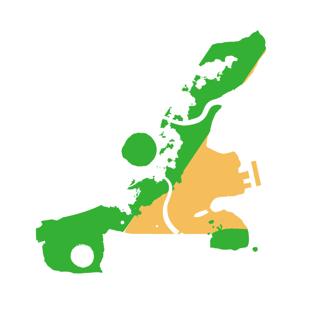 Biome Rust Map: Procedural Map, Size: 2500, Seed: 17206049