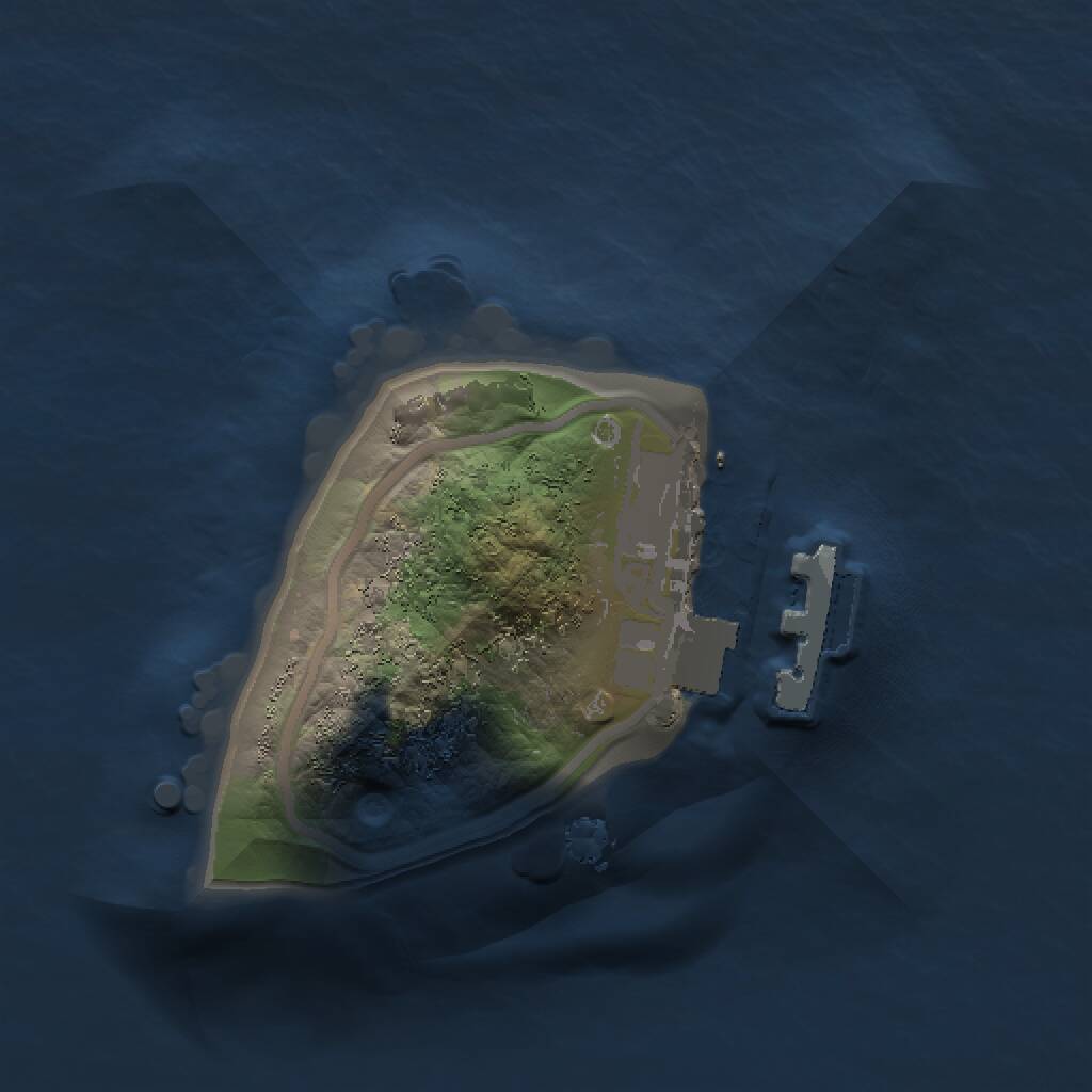 Rust Map: Procedural Map, Size: 1000, Seed: 887086957, 2 Monuments