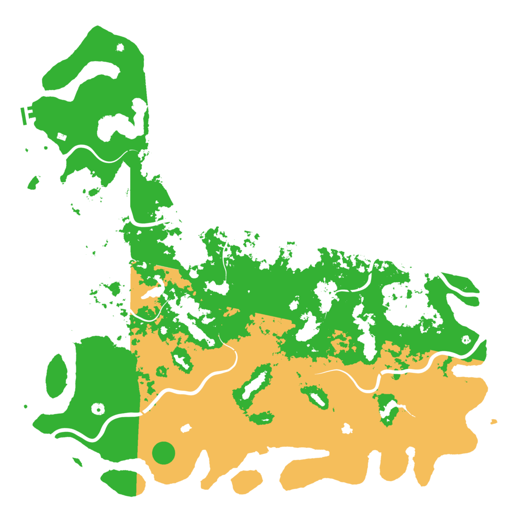 Biome Rust Map: Procedural Map, Size: 6000, Seed: 154666