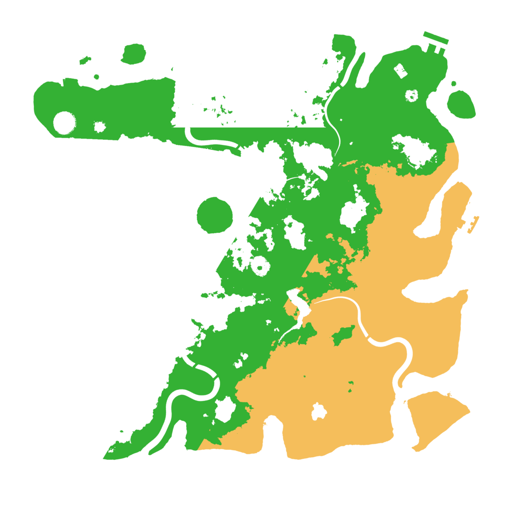 Biome Rust Map: Procedural Map, Size: 4000, Seed: 2126619910