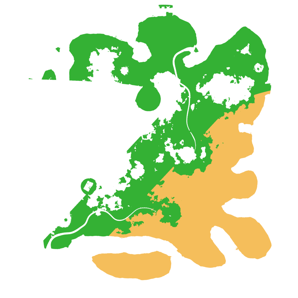 Biome Rust Map: Procedural Map, Size: 3250, Seed: 2054247127