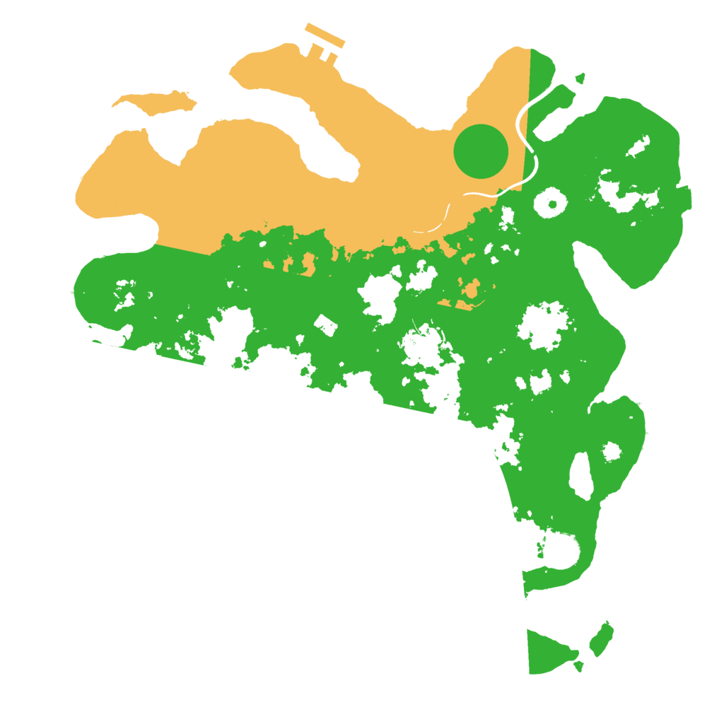 Biome Rust Map: Procedural Map, Size: 3500, Seed: 1284641427