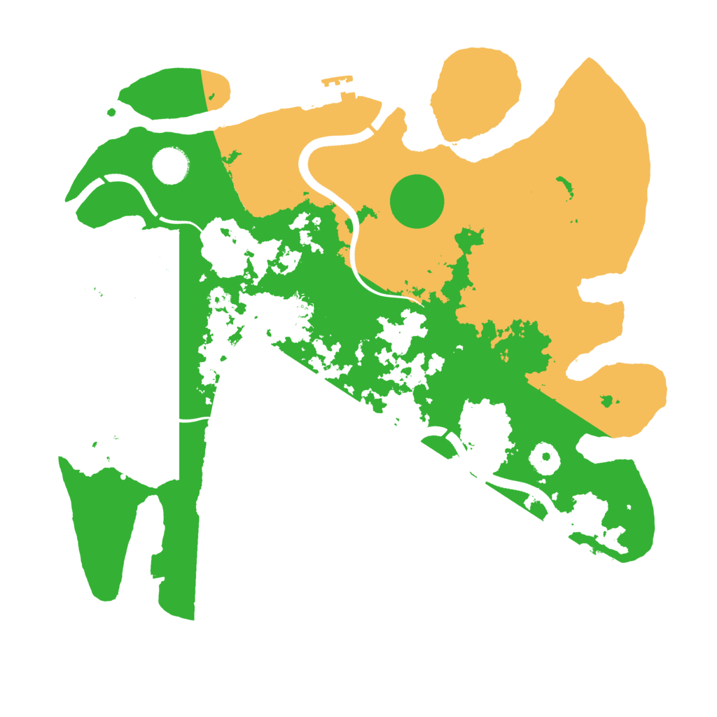 Biome Rust Map: Procedural Map, Size: 3500, Seed: 74574017