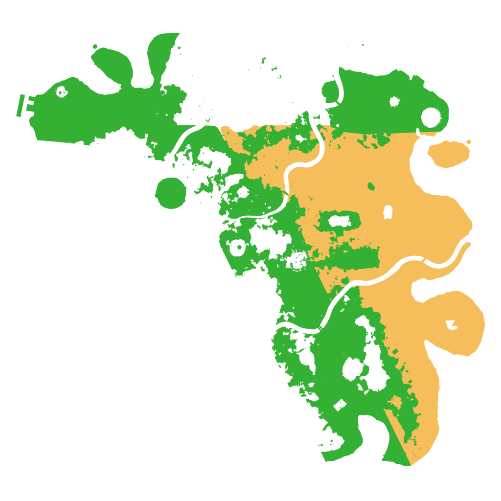 Biome Rust Map: Procedural Map, Size: 4500, Seed: 864287804