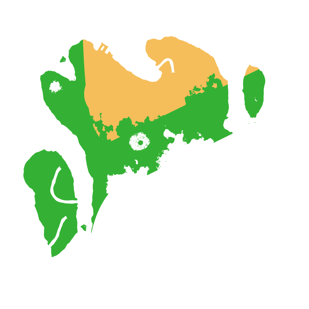 Biome Rust Map: Procedural Map, Size: 2500, Seed: 666777