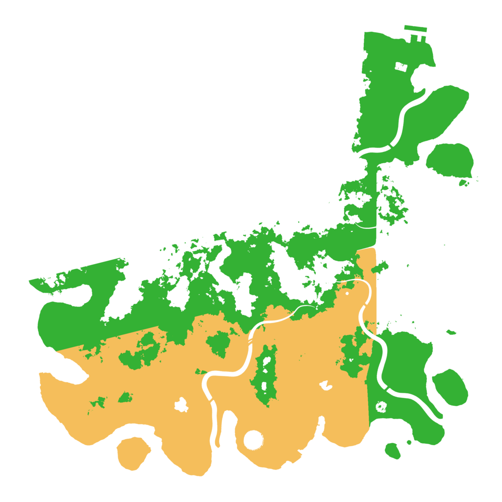 Biome Rust Map: Procedural Map, Size: 4500, Seed: 23061977