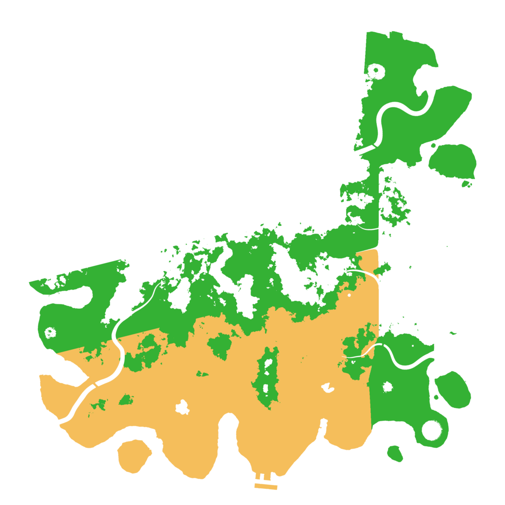 Biome Rust Map: Procedural Map, Size: 4500, Seed: 23061977