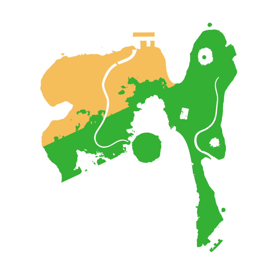 Biome Rust Map: Procedural Map, Size: 2500, Seed: 1169042278