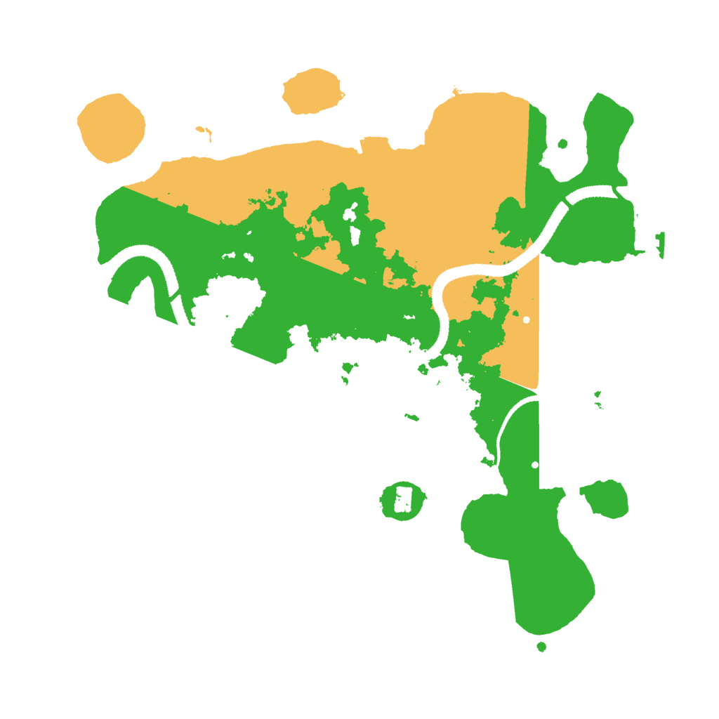 Biome Rust Map: Procedural Map, Size: 3000, Seed: 564370054