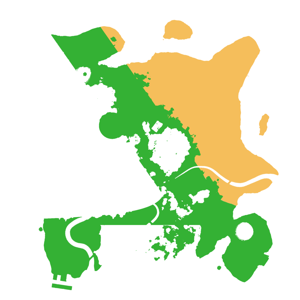 Biome Rust Map: Procedural Map, Size: 3000, Seed: 6749