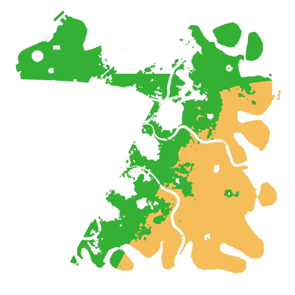 Biome Rust Map: Procedural Map, Size: 4500, Seed: 666333999