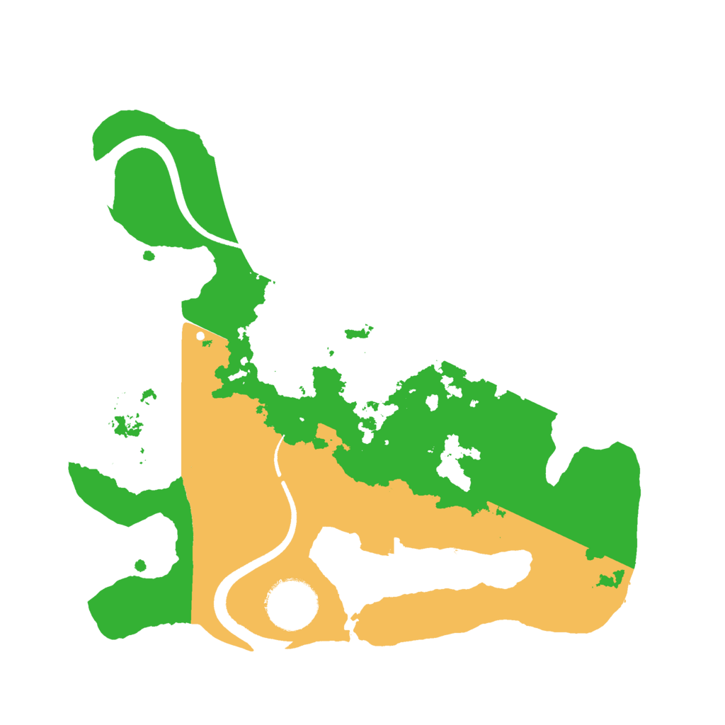 Biome Rust Map: Procedural Map, Size: 2500, Seed: 1551076548