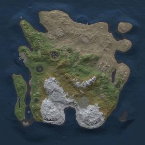 Thumbnail Rust Map: Procedural Map, Size: 3000, Seed: 43, 12 Monuments