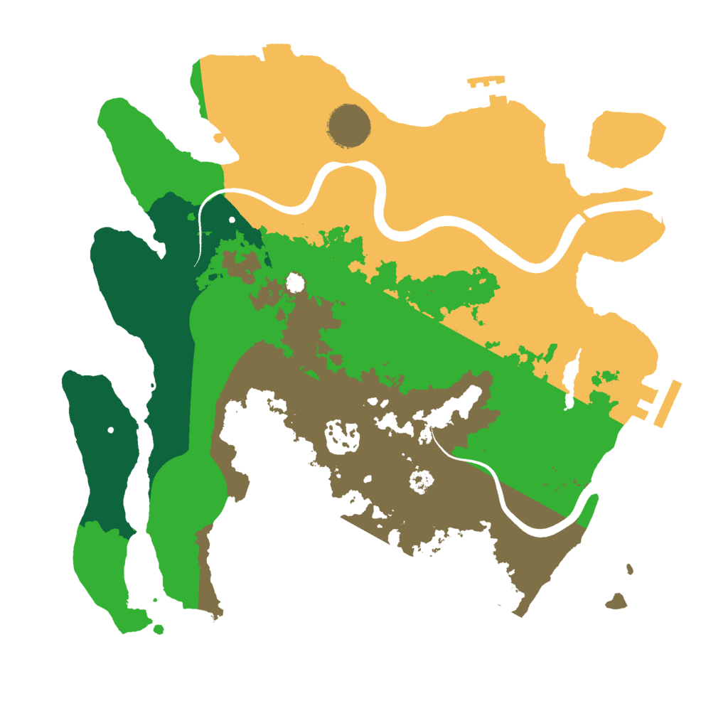 Biome Rust Map: Procedural Map, Size: 3000, Seed: 43