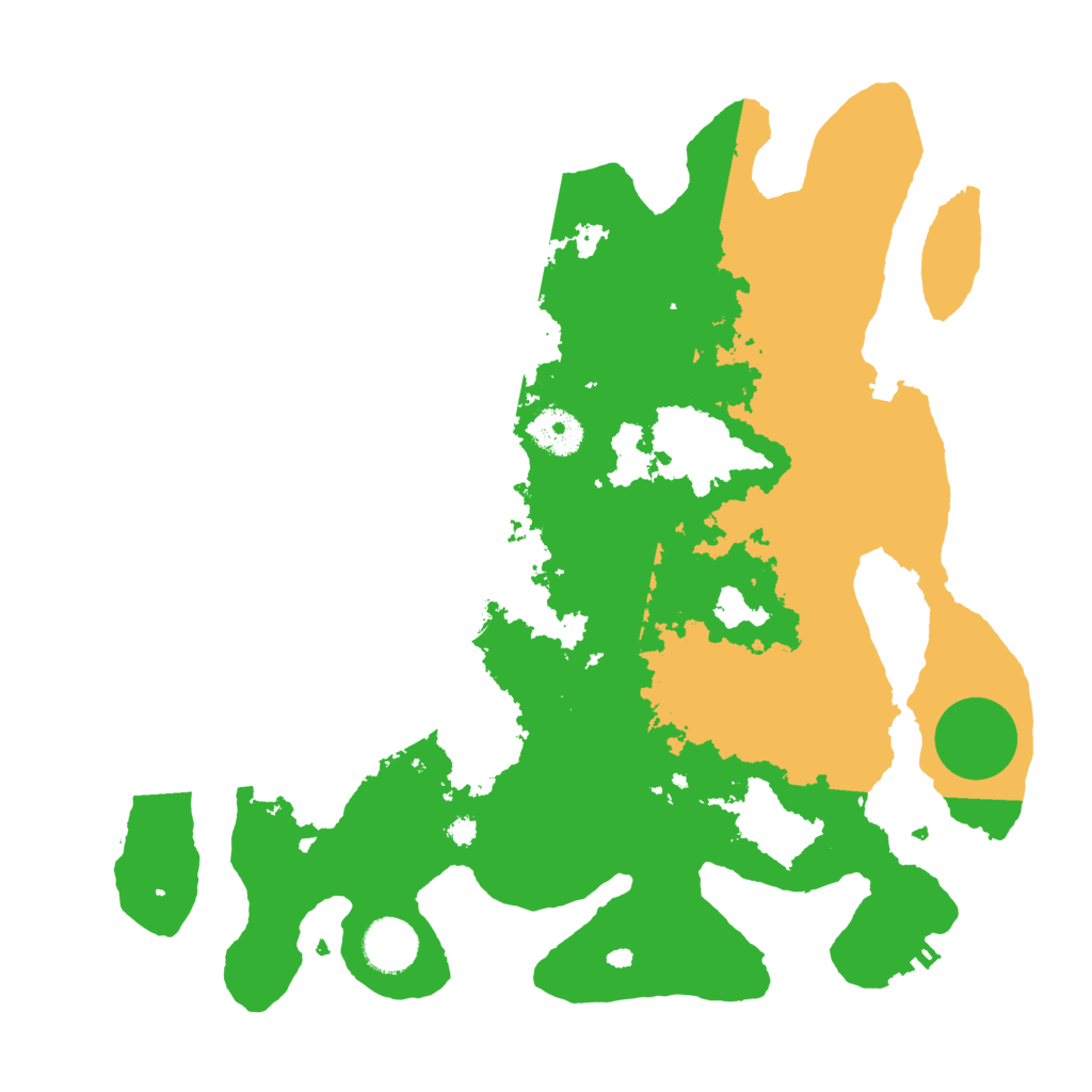 Biome Rust Map: Procedural Map, Size: 3500, Seed: 32622