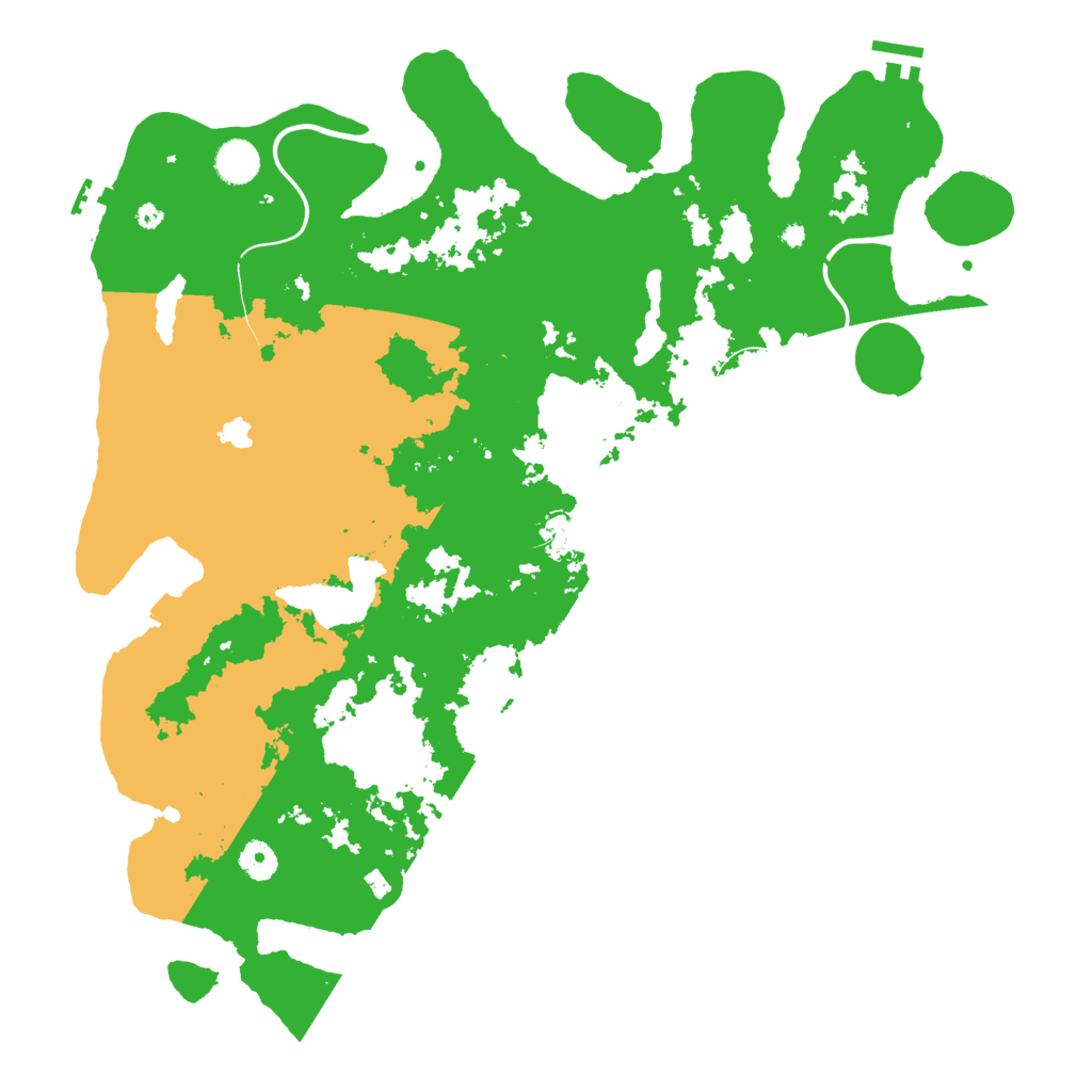 Biome Rust Map: Procedural Map, Size: 4300, Seed: 741236
