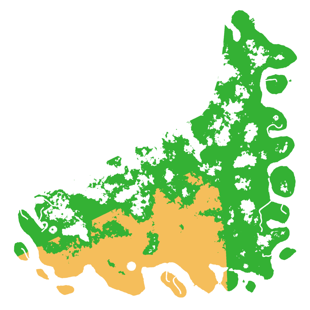 Biome Rust Map: Procedural Map, Size: 6000, Seed: 864208