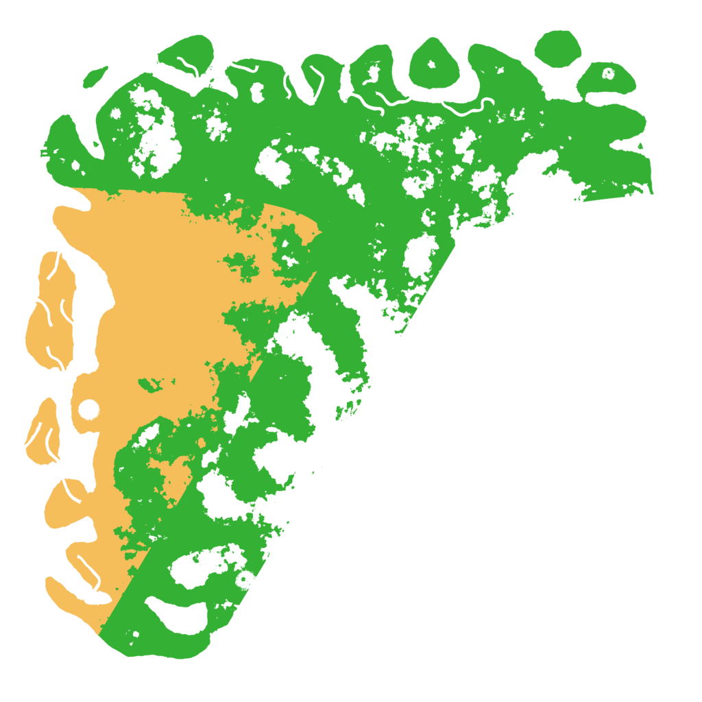 Biome Rust Map: Procedural Map, Size: 6000, Seed: 8688703