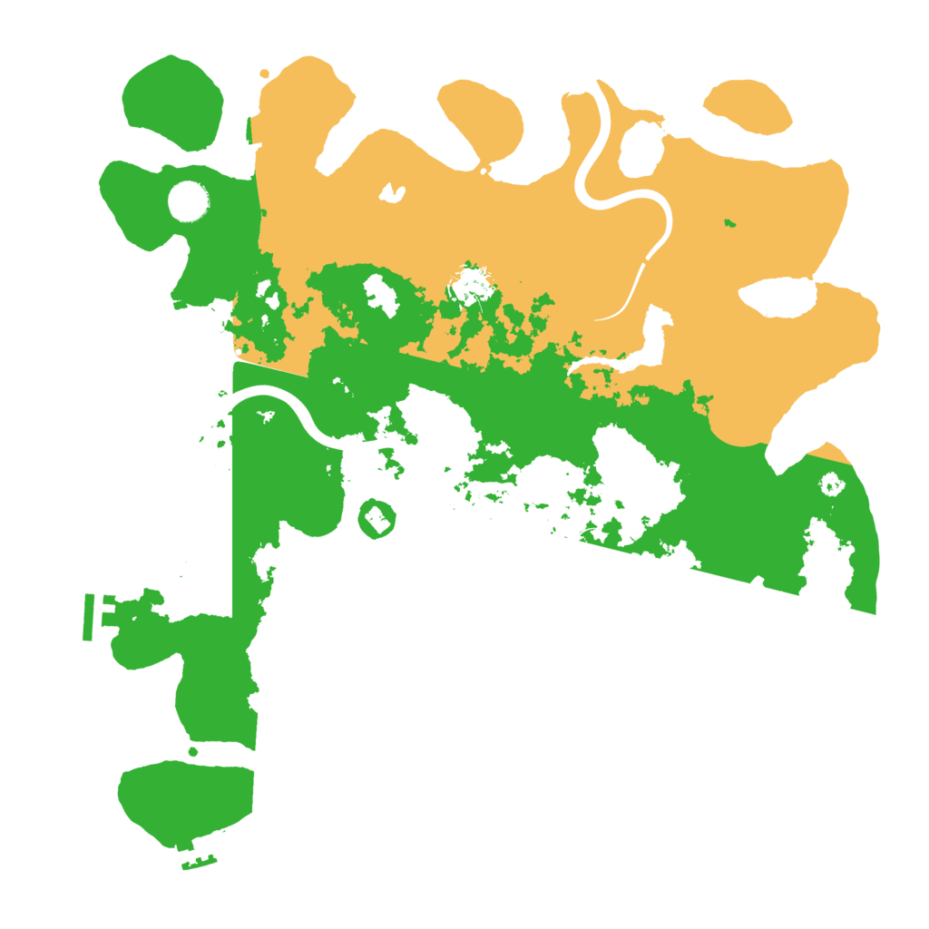 Biome Rust Map: Procedural Map, Size: 4000, Seed: 25195