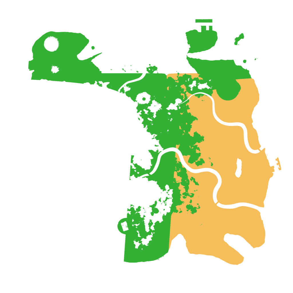 Biome Rust Map: Procedural Map, Size: 3500, Seed: 943767391