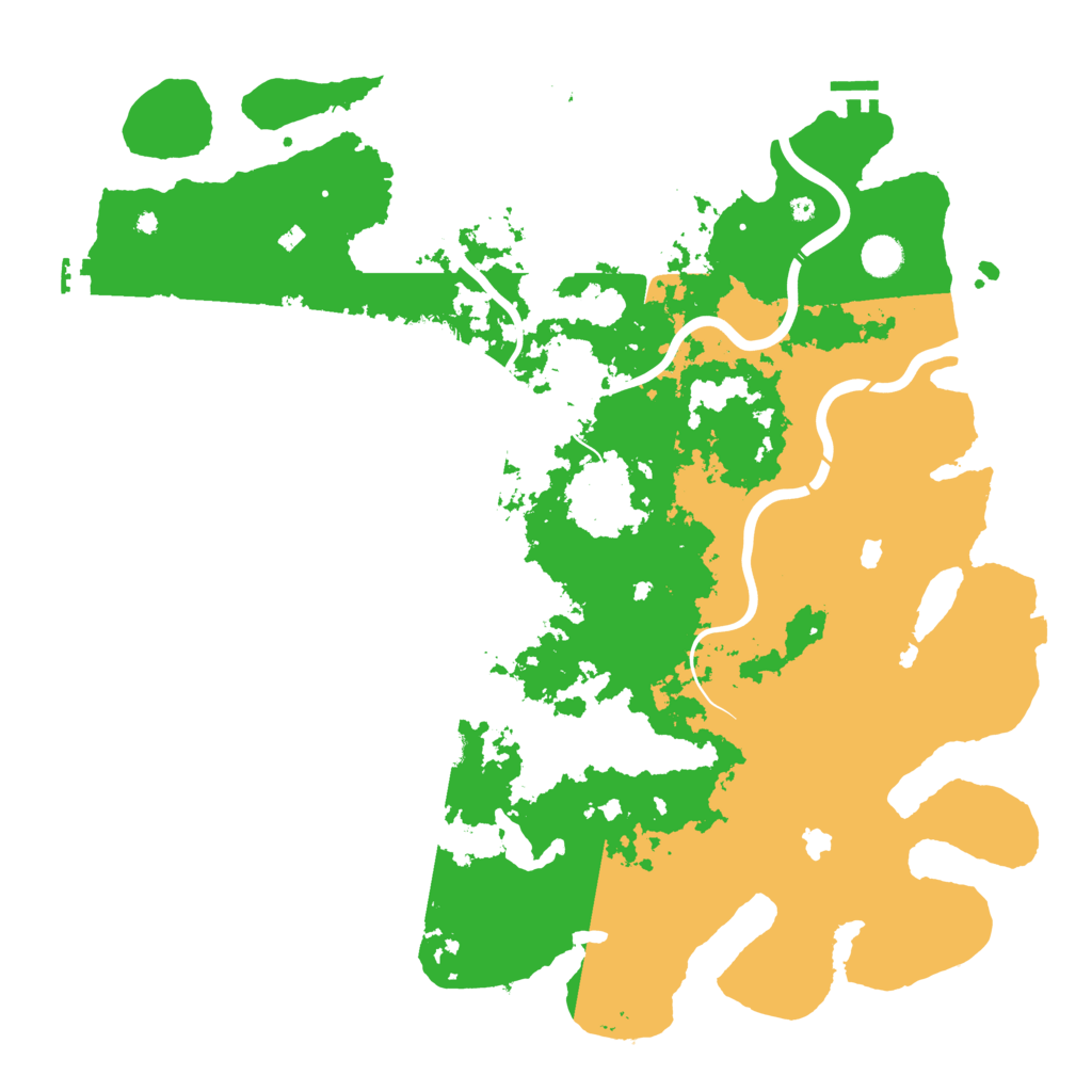 Biome Rust Map: Procedural Map, Size: 4600, Seed: 46546456