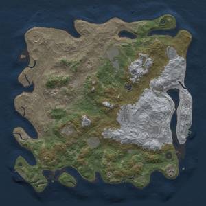 Thumbnail Rust Map: Procedural Map, Size: 4450, Seed: 1513242136, 20 Monuments