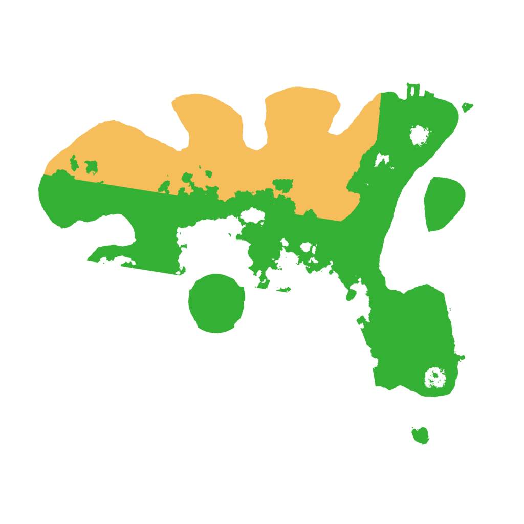 Biome Rust Map: Procedural Map, Size: 2500, Seed: 23811