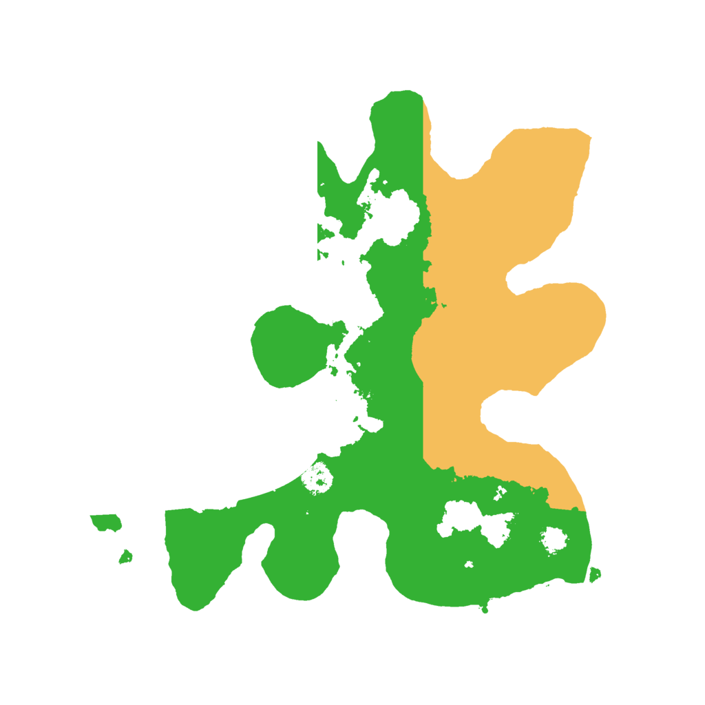 Biome Rust Map: Procedural Map, Size: 2500, Seed: 5232323