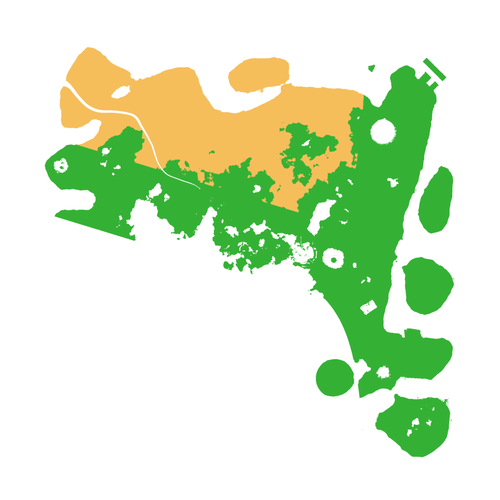 Biome Rust Map: Procedural Map, Size: 3600, Seed: 6598473