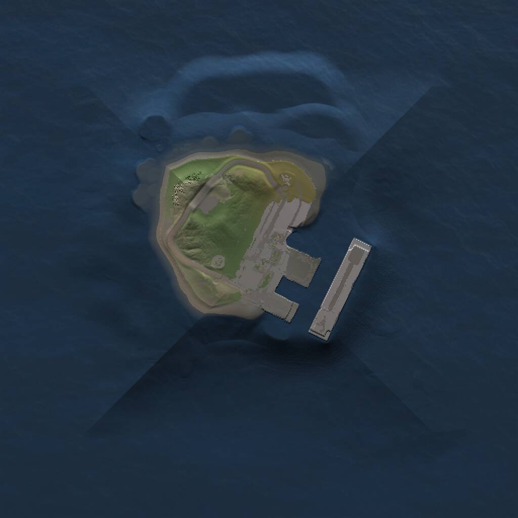 Rust Map: Procedural Map, Size: 1000, Seed: 610578634, 2 Monuments