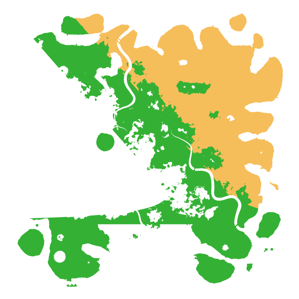 Biome Rust Map: Procedural Map, Size: 4500, Seed: 887621107