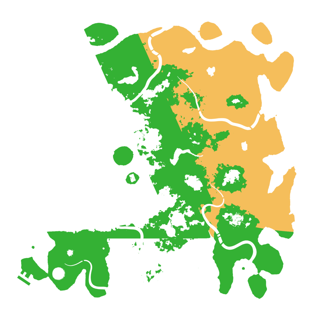 Biome Rust Map: Procedural Map, Size: 4500, Seed: 1245547539