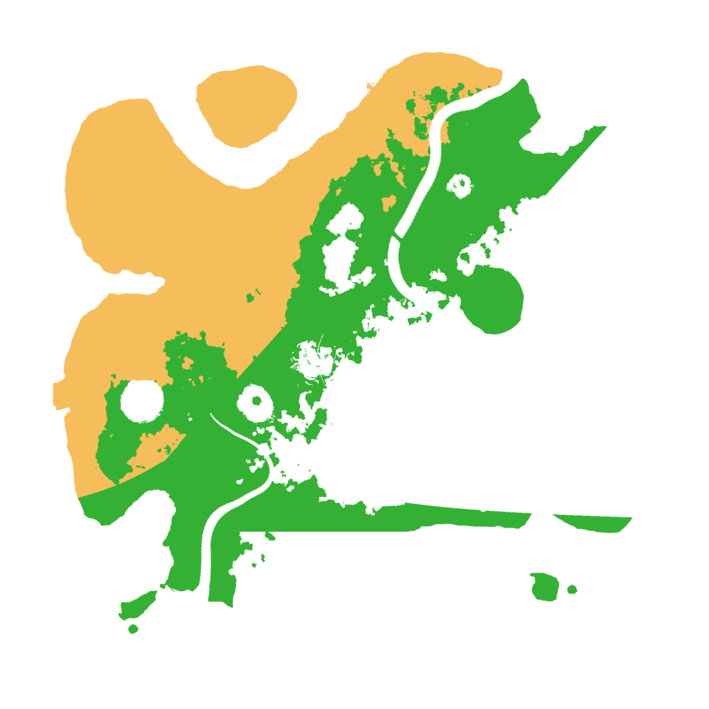 Biome Rust Map: Procedural Map, Size: 3000, Seed: 2046200888