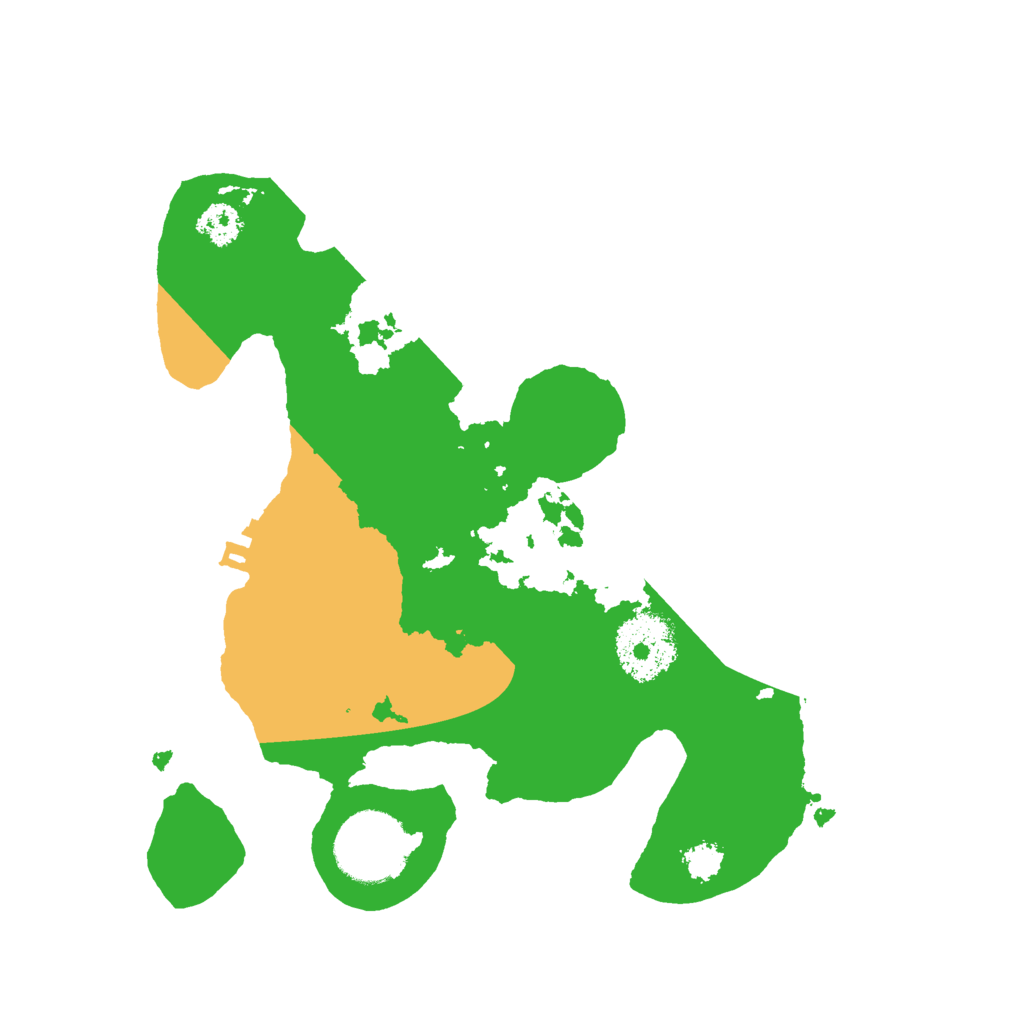 Biome Rust Map: Procedural Map, Size: 2500, Seed: 65489810