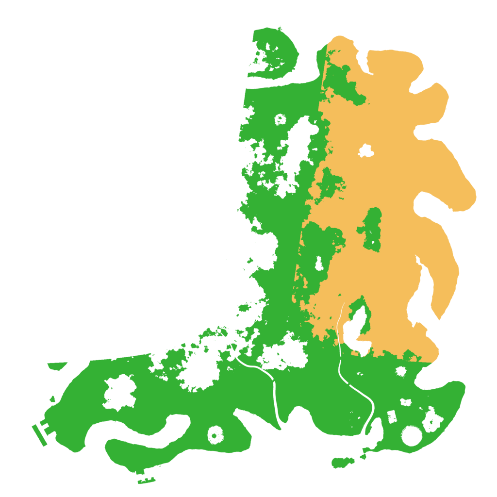 Biome Rust Map: Procedural Map, Size: 4300, Seed: 99814394
