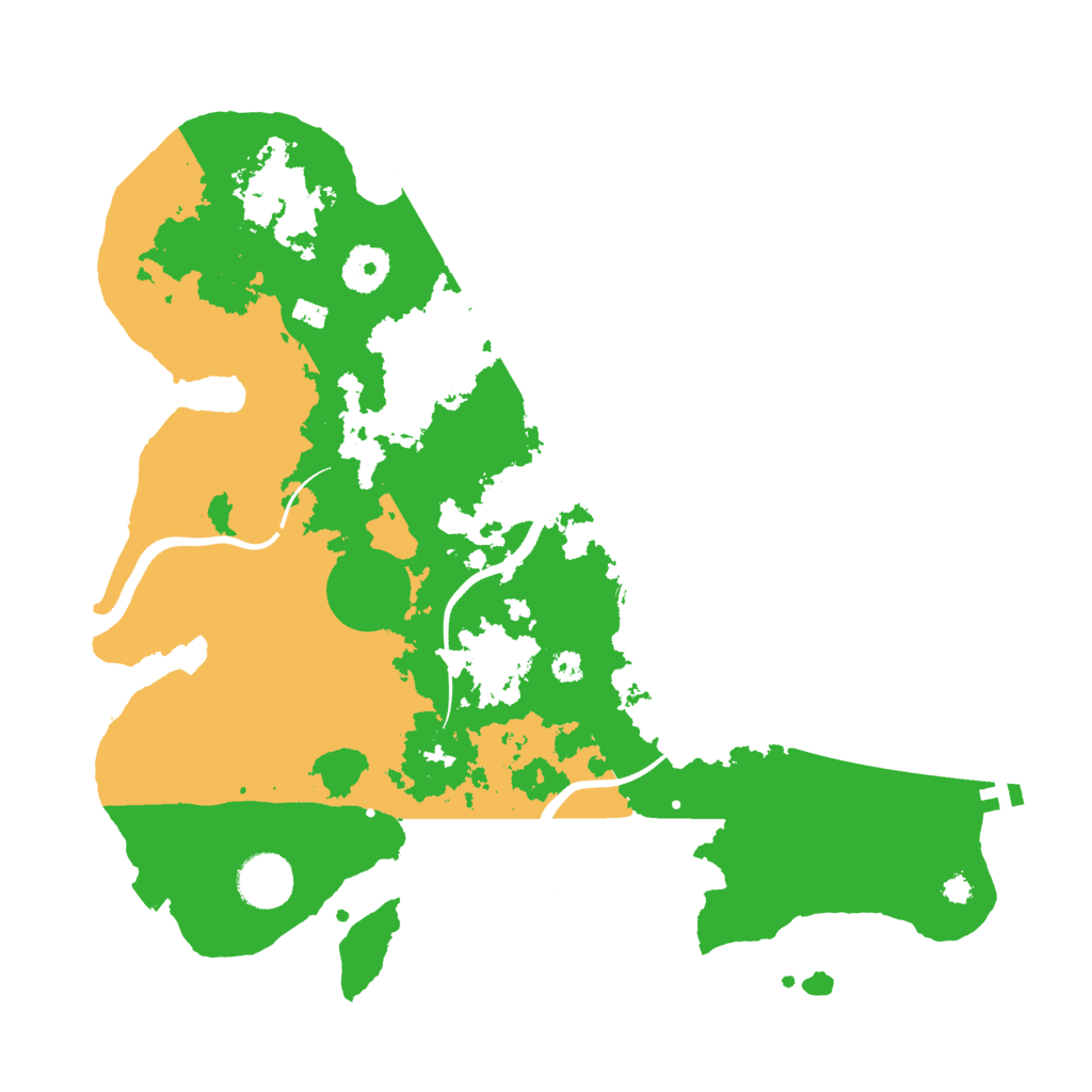 Biome Rust Map: Procedural Map, Size: 3500, Seed: 440195355