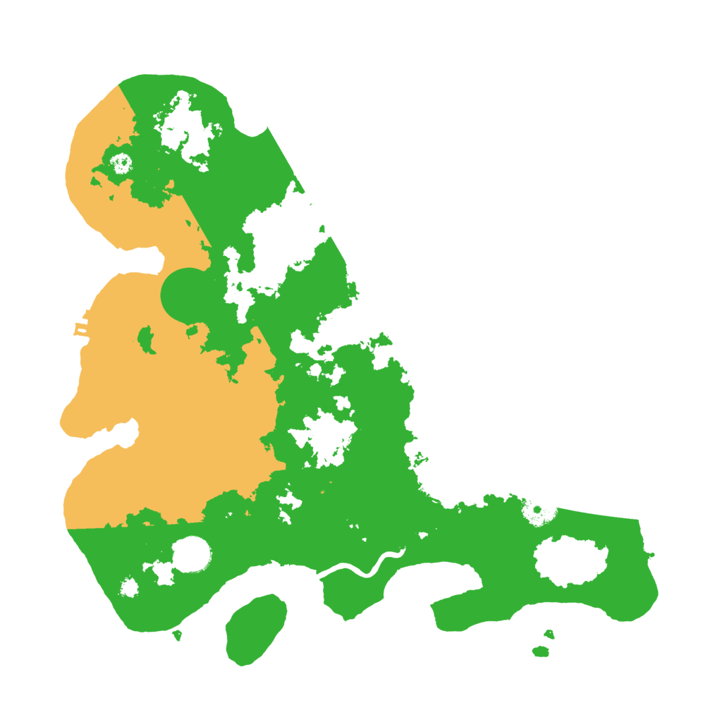 Biome Rust Map: Procedural Map, Size: 3500, Seed: 440195355