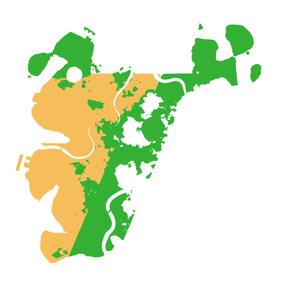 Biome Rust Map: Procedural Map, Size: 3500, Seed: 113511031