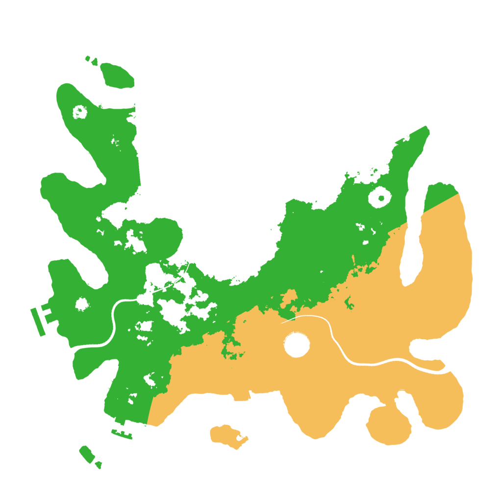 Biome Rust Map: Procedural Map, Size: 3500, Seed: 1551502109