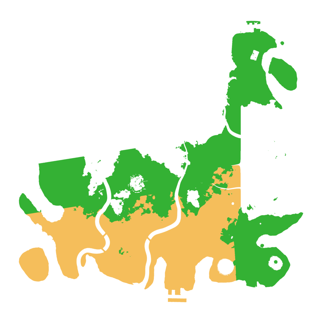 Biome Rust Map: Procedural Map, Size: 3500, Seed: 1910000760