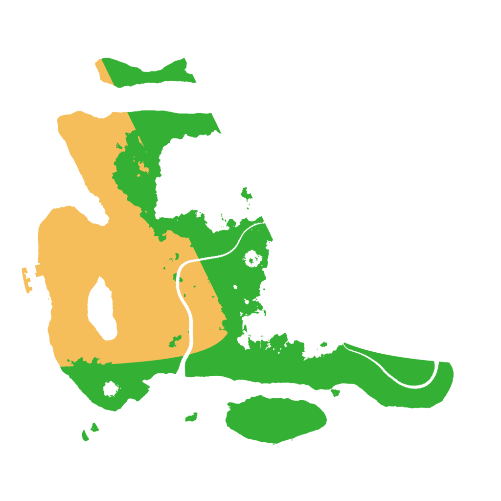 Biome Rust Map: Procedural Map, Size: 3000, Seed: 1286192187