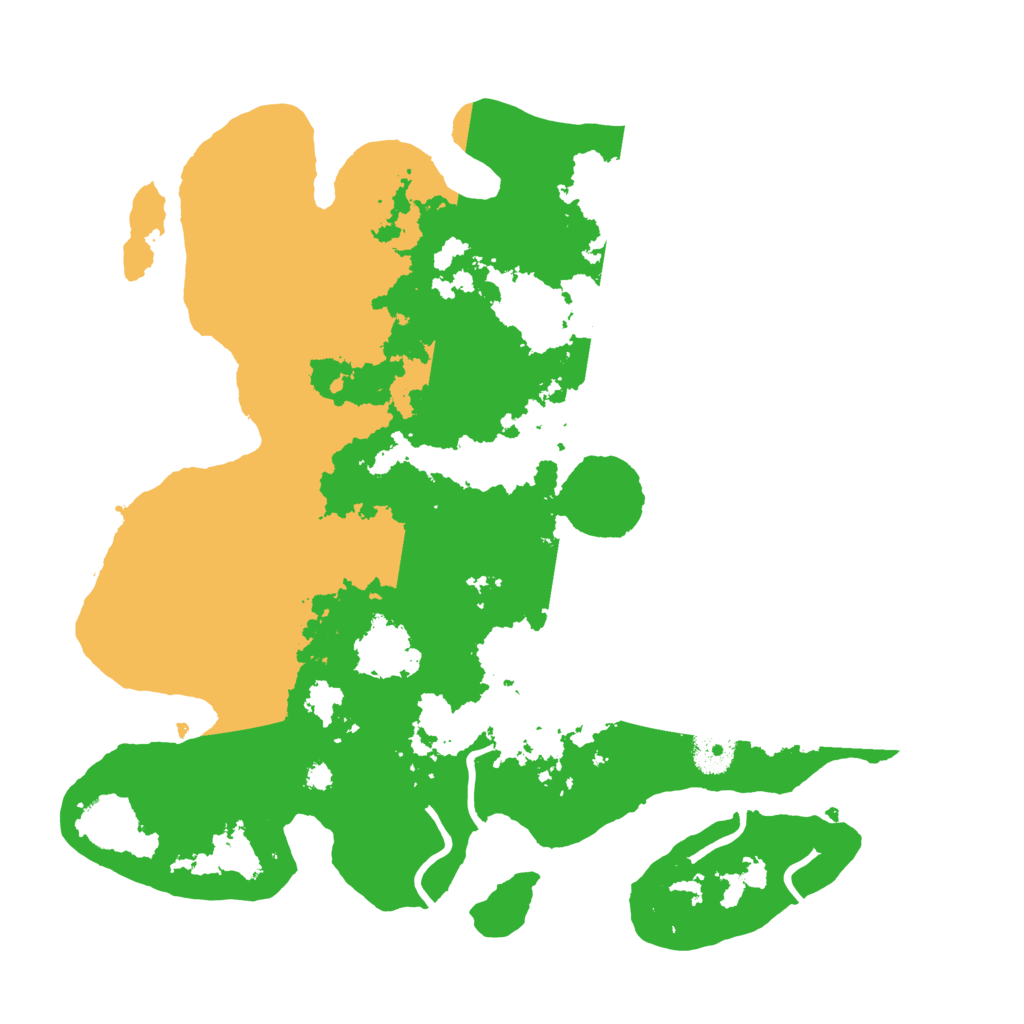 Biome Rust Map: Procedural Map, Size: 3500, Seed: 399158032