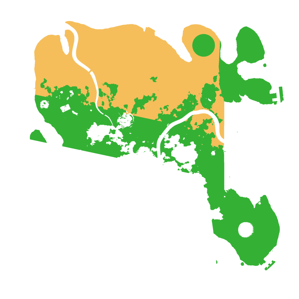 Biome Rust Map: Procedural Map, Size: 3500, Seed: 15885122