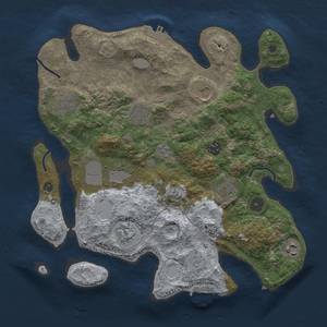 Thumbnail Rust Map: Procedural Map, Size: 3500, Seed: 15885122, 18 Monuments