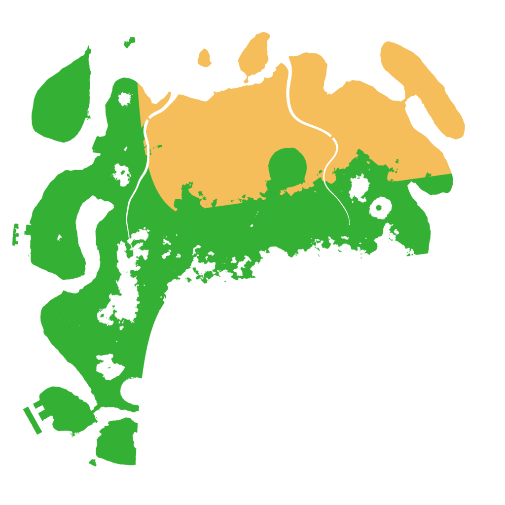 Biome Rust Map: Procedural Map, Size: 3500, Seed: 1439922431