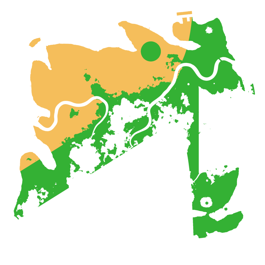 Biome Rust Map: Procedural Map, Size: 3500, Seed: 2100018976