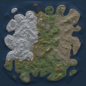 Thumbnail Rust Map: Procedural Map, Size: 4500, Seed: 1945502305, 20 Monuments